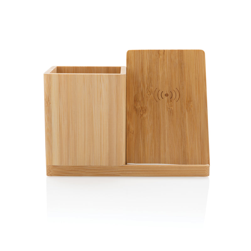Load image into Gallery viewer, Calgary bamboo 10W wireless charger - Custom Wood Designs