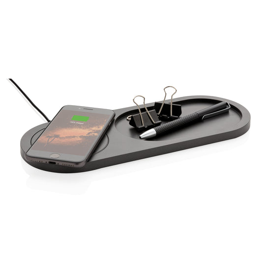 Encore 10W wireless charging valet tray - Custom Wood Designs