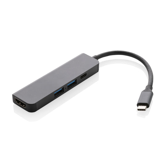 Terra RCS recycled aluminum hub with HDMI input - Custom Wood Designs