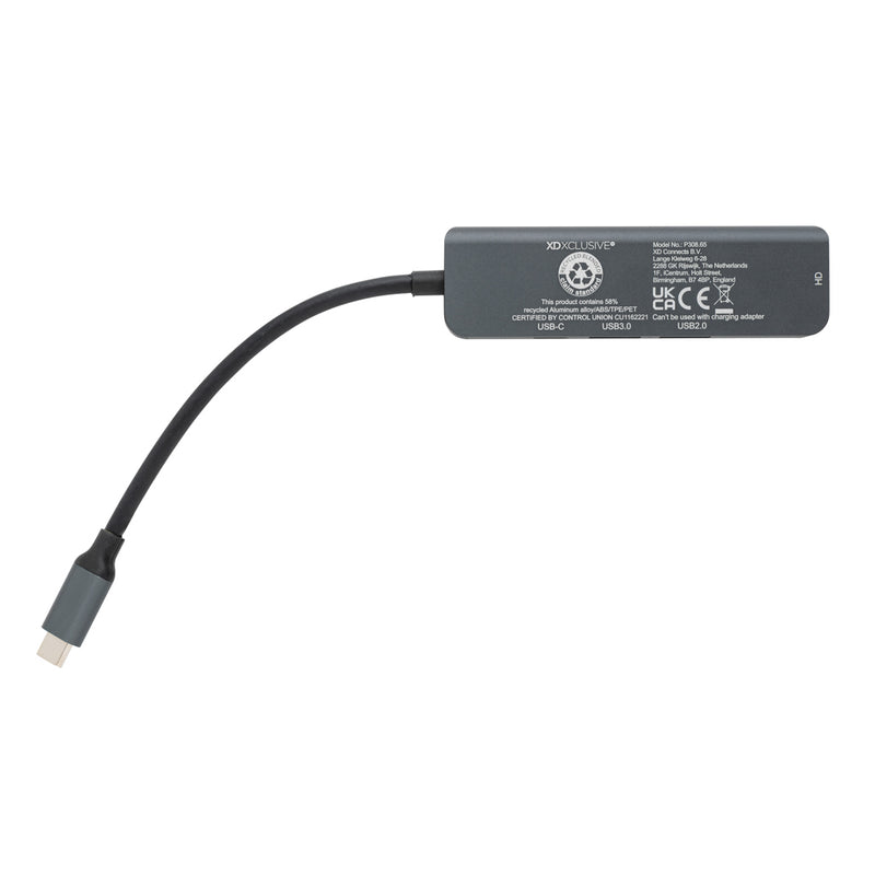 Load image into Gallery viewer, Terra RCS recycled aluminum hub with HDMI input - Custom Wood Designs