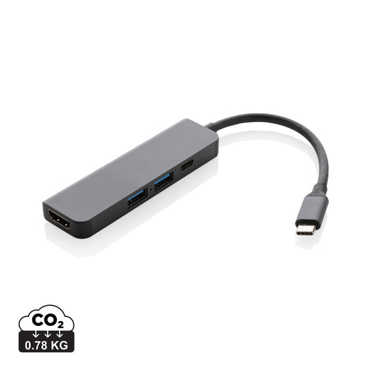 Terra RCS recycled aluminum hub with HDMI input - Custom Wood Designs