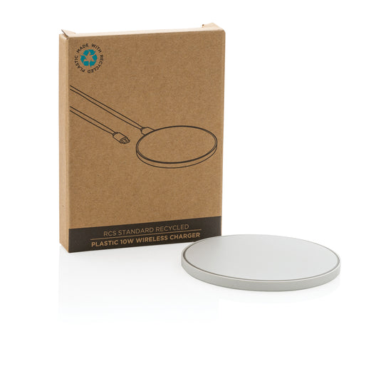 RCS standard recycled plastic 10W wireless charger - Custom Wood Designs