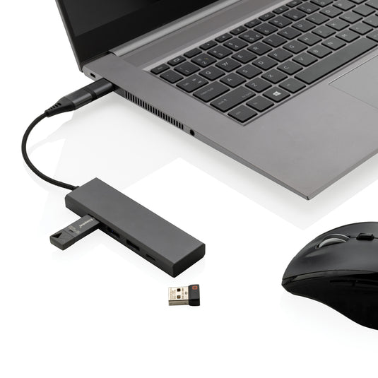 Terra RCS recycled aluminium hub with 3 USB ports - Custom Wood Designs