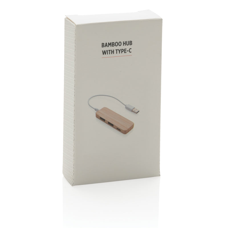 Load image into Gallery viewer, Bamboo hub with Type-C - Custom Wood Designs