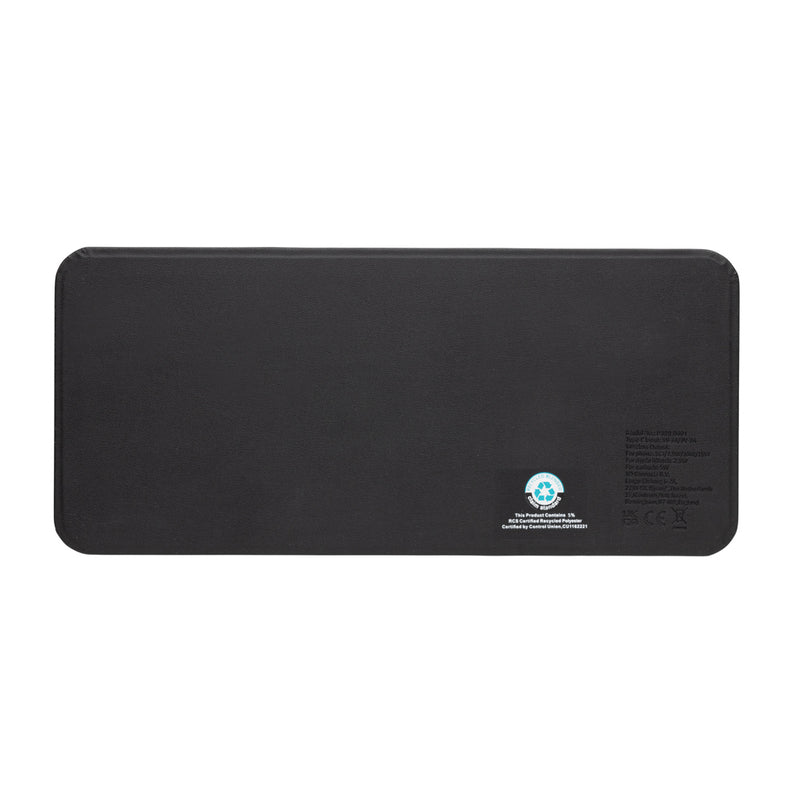 Load image into Gallery viewer, Swiss Peak 3 in 1 RCS recycled PU wireless charger desk tray - Custom Wood Designs