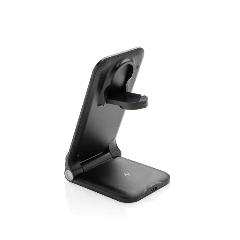 Load image into Gallery viewer, Powerpal 3 in 1 RCS recycled plastic 15W charger - Custom Wood Designs