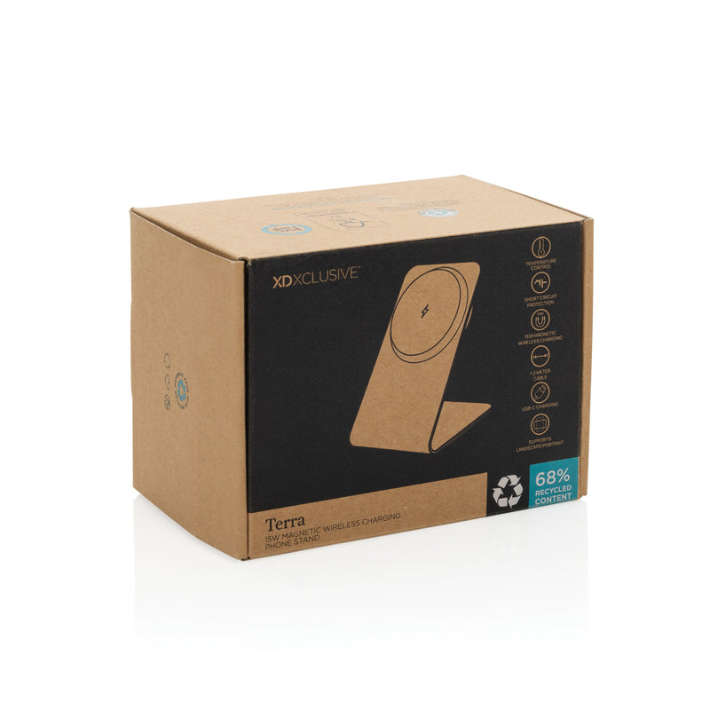 Load image into Gallery viewer, Terra aluminium 15W magnetic wireless charging phone stand - Custom Wood Designs Terra aluminium 15W magnetic wireless charging phone stand