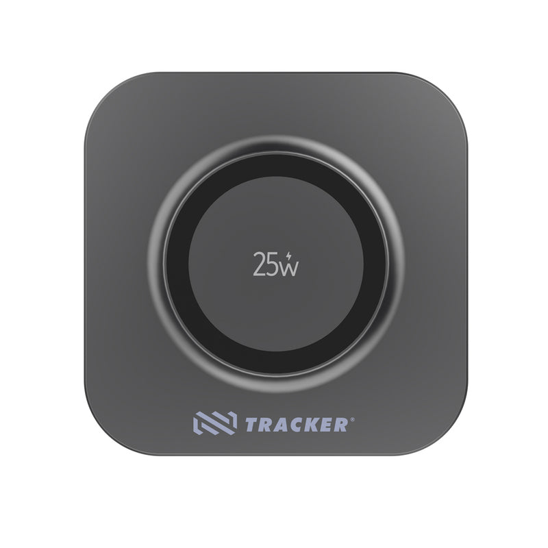 Load image into Gallery viewer, XD Xclusive Quantum ultra-fast 25W magnetic wireless charging pad for phones and tablets, sleek black design