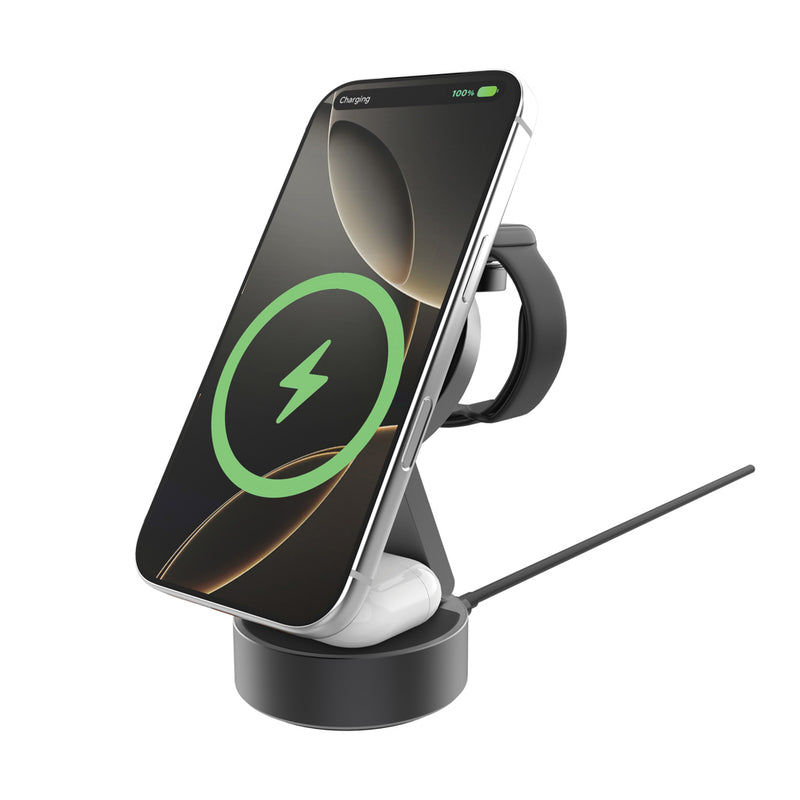 Load image into Gallery viewer, Quantum RCS 25W ultra-fast wireless 3-in-1 charger - Custom Wood Designs