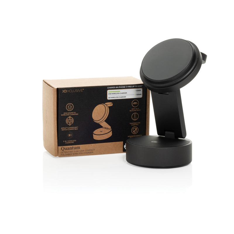 Load image into Gallery viewer, Quantum RCS 25W ultra-fast wireless 3-in-1 charger - Custom Wood Designs