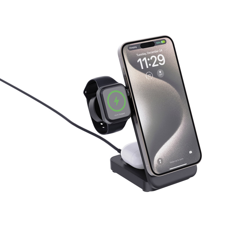 Load image into Gallery viewer, Urban Vitamin Arcadia RCS rplastic 15W 3in1 magnetic charger - Custom Wood Designs Urban Vitamin Arcadia RCS rplastic 15W 3in1 magnetic charger