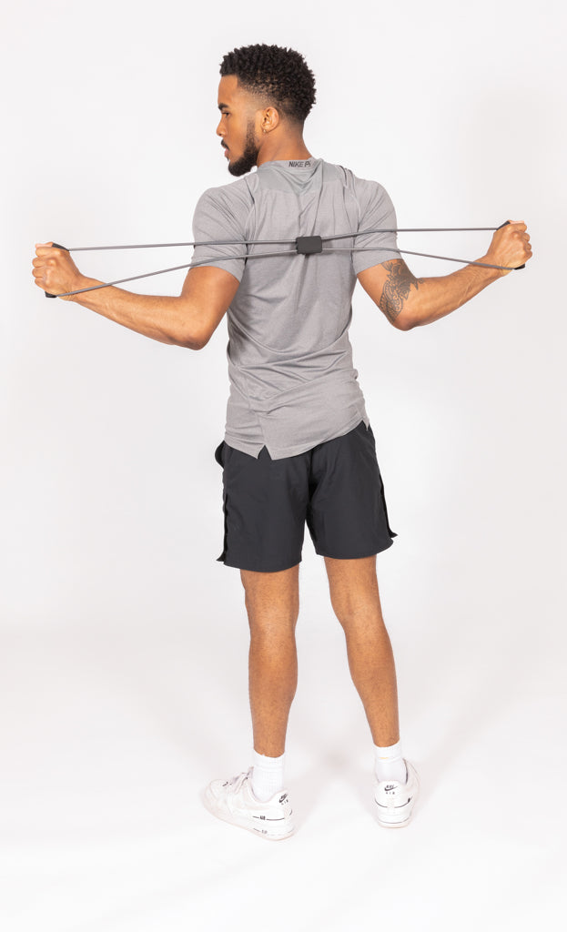Load image into Gallery viewer, XD Collection Fitness 8-shape exercise band in pouch, ideal for strength training and fitness workouts.