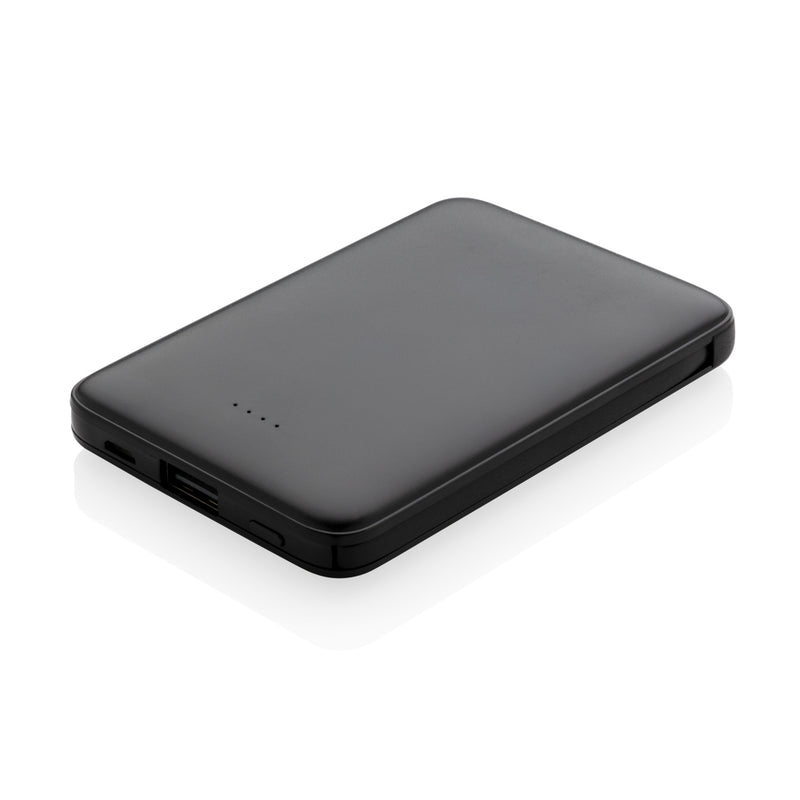 Load image into Gallery viewer, XD Collection 5,000 mAh pocket powerbank with integrated cables, compact portable charger for phones and tablets.