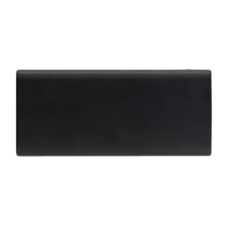 Load image into Gallery viewer, XD Collection aluminium 18W 10,000mAh PD powerbank for phones and tablets, shown in sleek silver with USB ports.