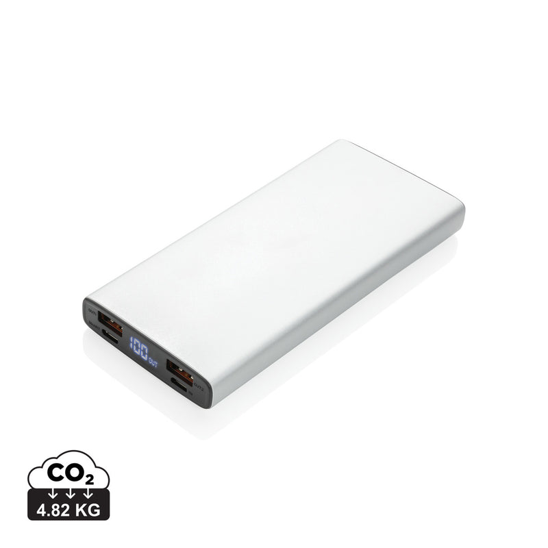 Load image into Gallery viewer, XD Collection aluminium 18W 10,000mAh PD powerbank for phones and tablets, compact and portable charging accessory.