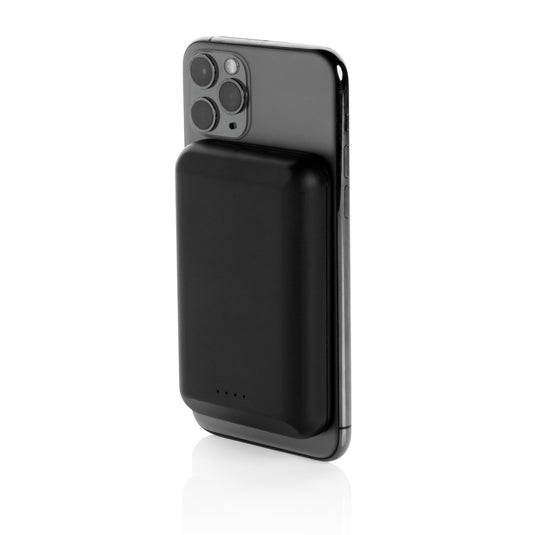 Magnetic 5.000 mAh 5W wireless powerbank - Custom Wood Designs