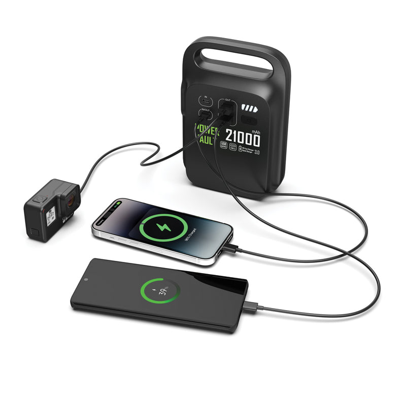 Load image into Gallery viewer, Power Vault RCS rplastic 21000 mAh portable power station - Custom Wood Designs