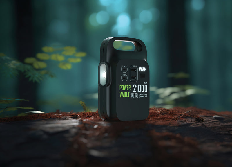 Load image into Gallery viewer, Power Vault RCS rplastic 21000 mAh portable power station - Custom Wood Designs