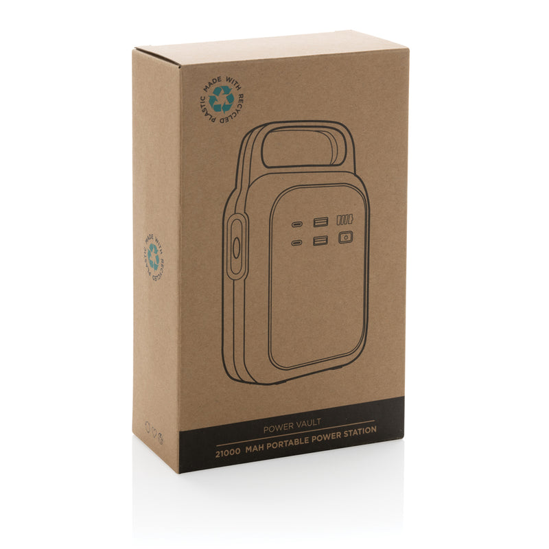 Load image into Gallery viewer, Power Vault RCS rplastic 21000 mAh portable power station - Custom Wood Designs