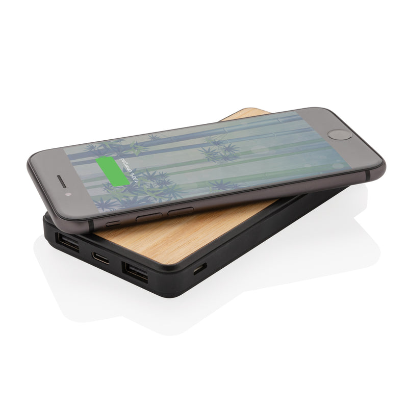 Load image into Gallery viewer, RCS recycled plastic 8000 mAh Wireless Powerbank - Custom Wood Designs