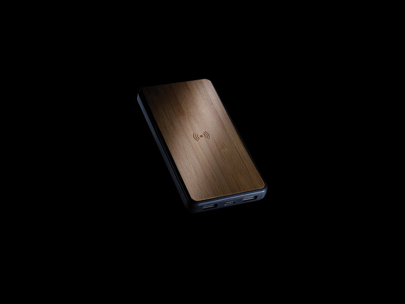 Load image into Gallery viewer, RCS recycled plastic 8000 mAh Wireless Powerbank - Custom Wood Designs