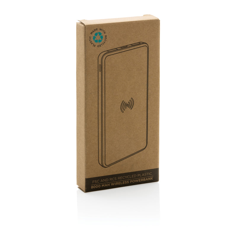 Load image into Gallery viewer, RCS recycled plastic 8000 mAh Wireless Powerbank - Custom Wood Designs