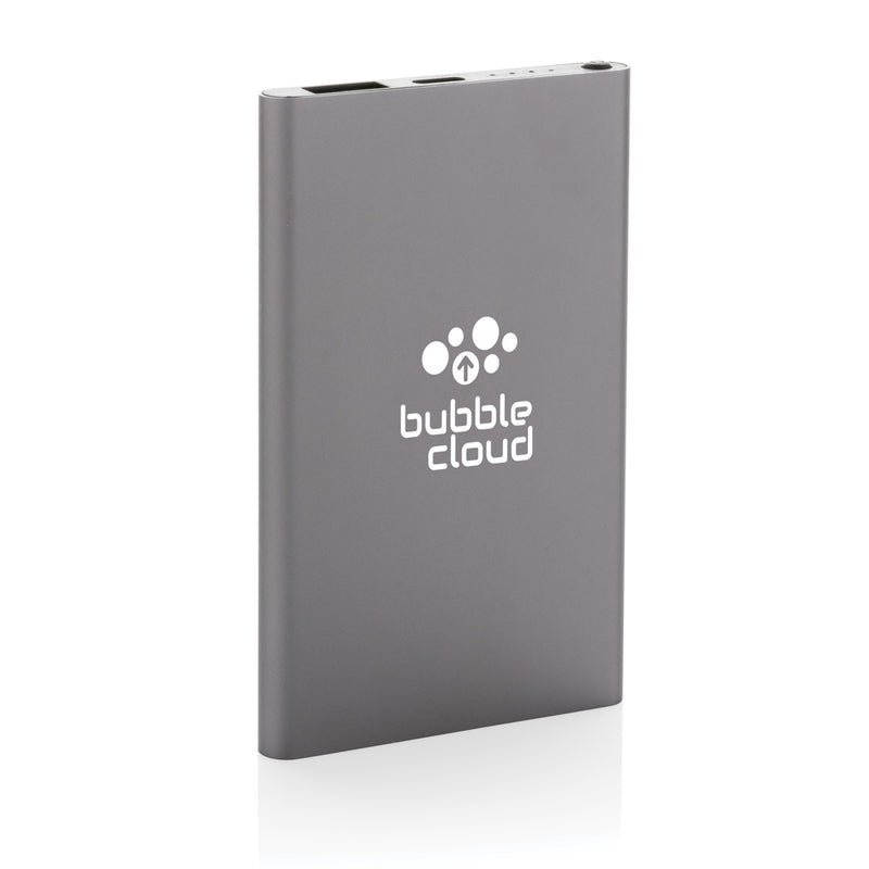 Load image into Gallery viewer, XD Collection RCS recycled plastic and aluminum 4000mAh powerbank with Type C port, suitable for phones and tablets.