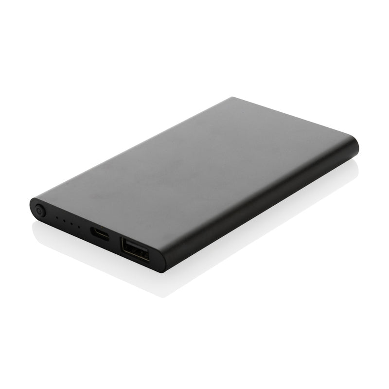Load image into Gallery viewer, XD Collection RCS recycled plastic and aluminum 4000mAh powerbank with Type-C port for phone and tablet charging.