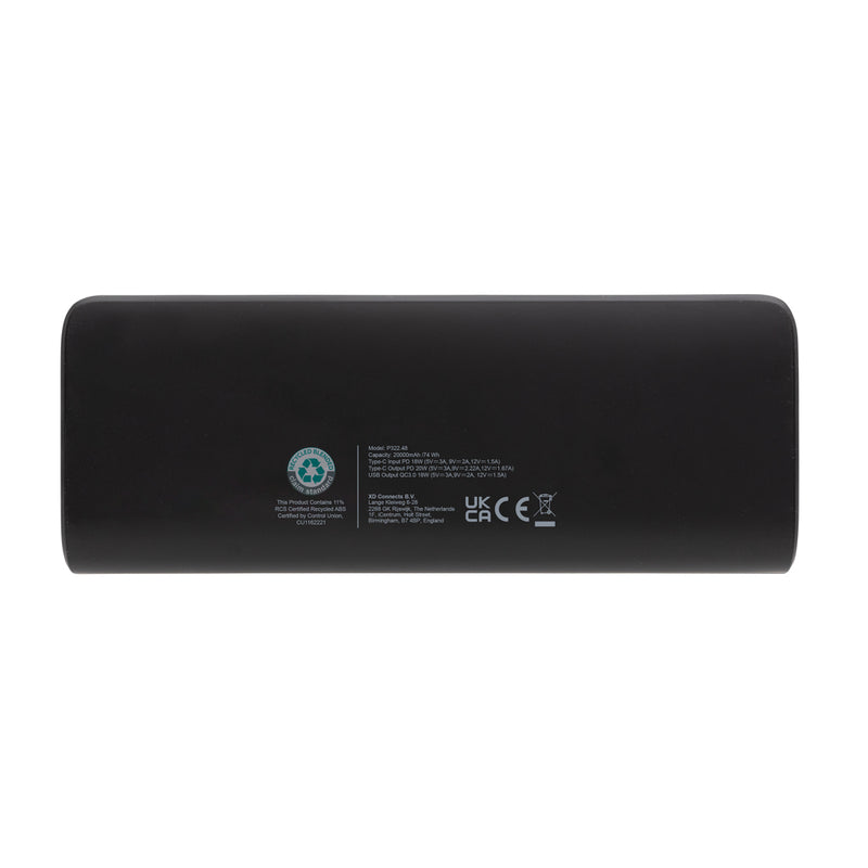 Load image into Gallery viewer, FlashCharge RCS rplastic 20000 mah fast charge powerbank - Custom Wood Designs