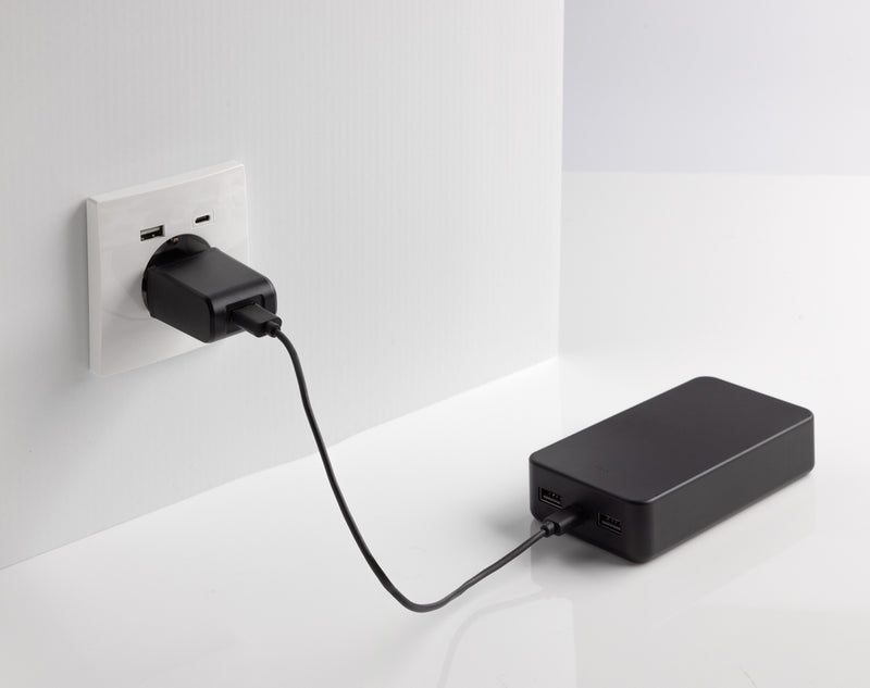 Load image into Gallery viewer, XD Collection Boostcore RCS recycled plastic powerbank 20,000mAh with USB-C port, designed for phones and tablets.