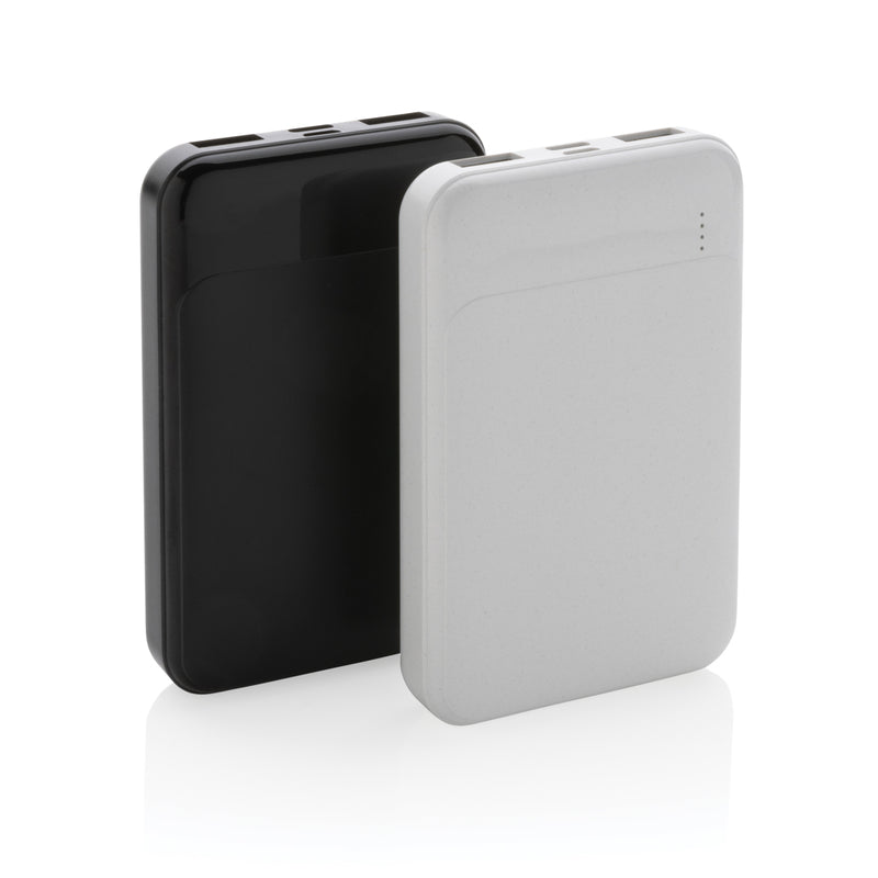Load image into Gallery viewer, XD Collection recycled plastic 5,000 mAh powerbank for phones and tablets, compact portable device with USB ports.