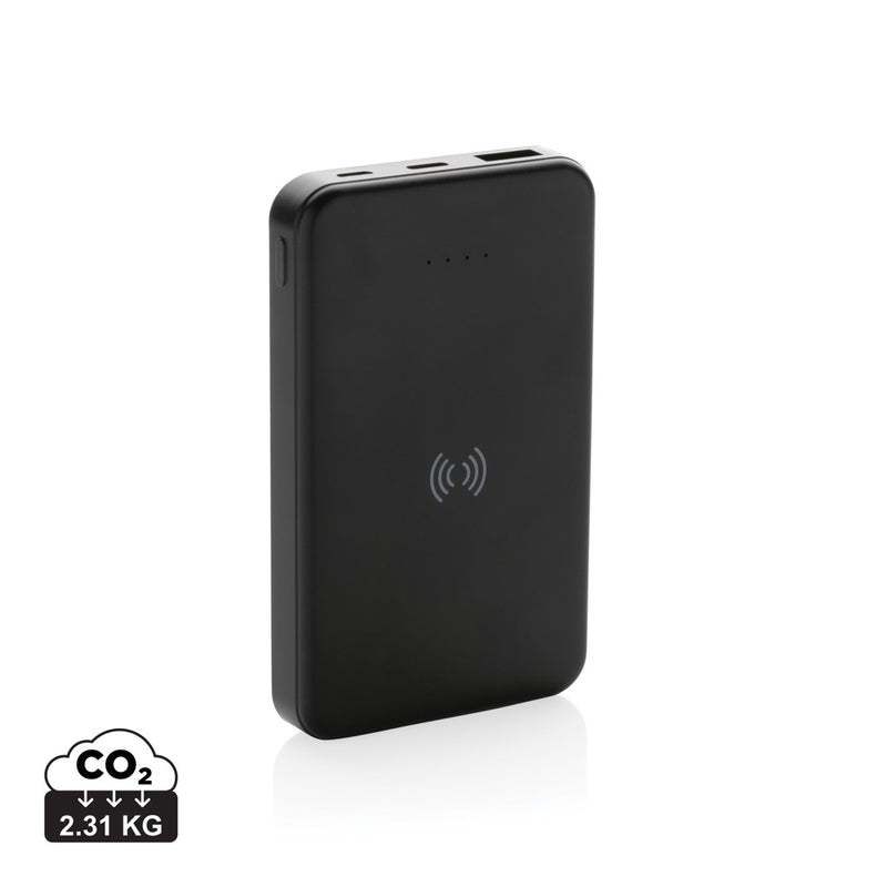 Load image into Gallery viewer, XD Collection RCS recycled plastic 5,000mAh wireless powerbank for phones and tablets, with 5W charging.