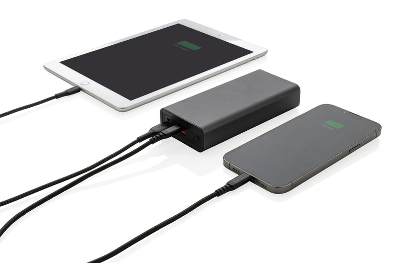 Load image into Gallery viewer, XD Xclusive Terra RCS recycled 20W aluminium powerbank with 20,000mAh capacity for phones and tablets, durable and eco-friendly design.