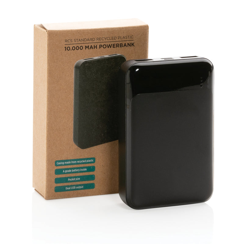 Load image into Gallery viewer, RCS standard recycled plastic 10.000 mAh powerbank - Custom Wood Designs