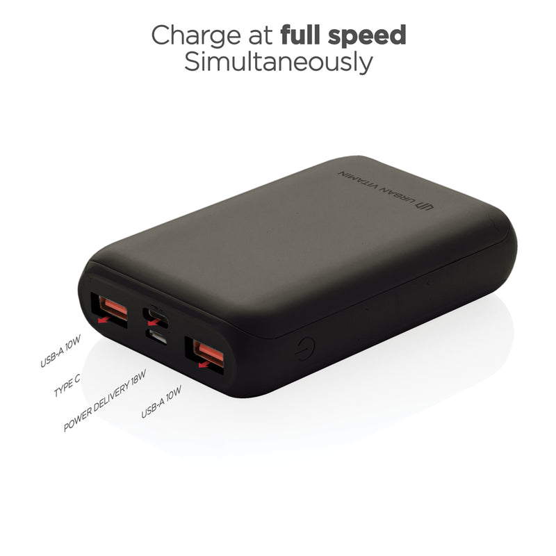 Load image into Gallery viewer, Urban Vitamin Alameda 10.000 mAh 18W PD powerbank - Custom Wood Designs