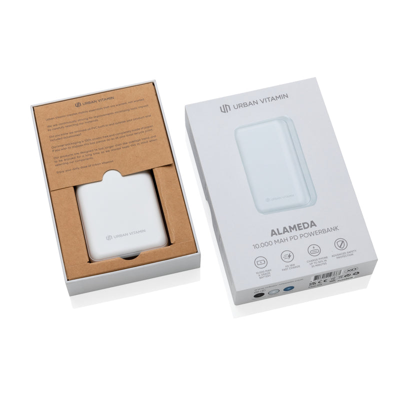 Load image into Gallery viewer, Urban Vitamin Alameda 10.000 mAh 18W PD powerbank - Custom Wood Designs