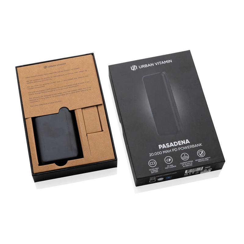 Load image into Gallery viewer, Urban Vitamin Pasadena 20.000 mAh 18W PD powerbank - Custom Wood Designs