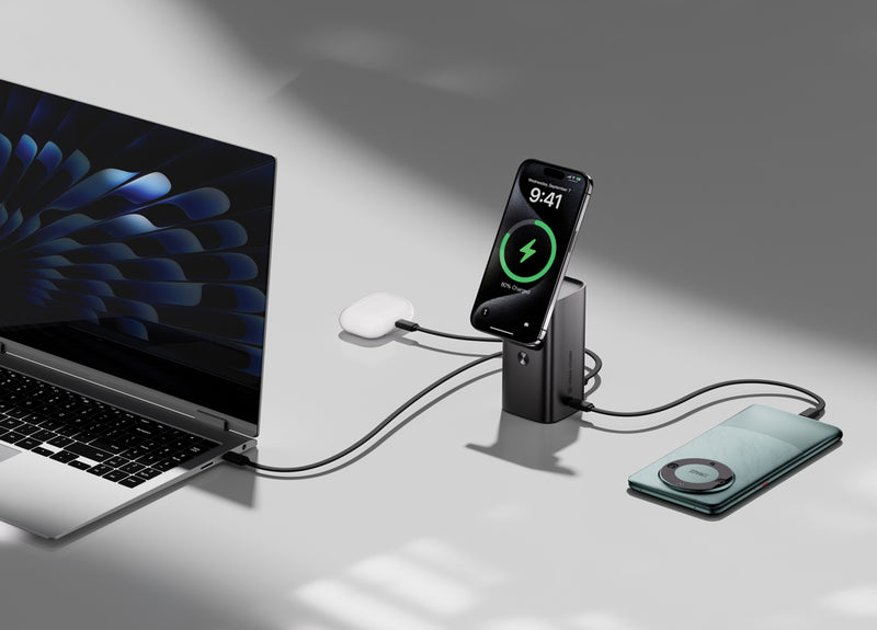 Load image into Gallery viewer, Urban Vitamin Sunnyvale 100W 15.000mAh magnetic powerbank - Custom Wood Designs Urban Vitamin Sunnyvale 100W 15.000mAh magnetic powerbank