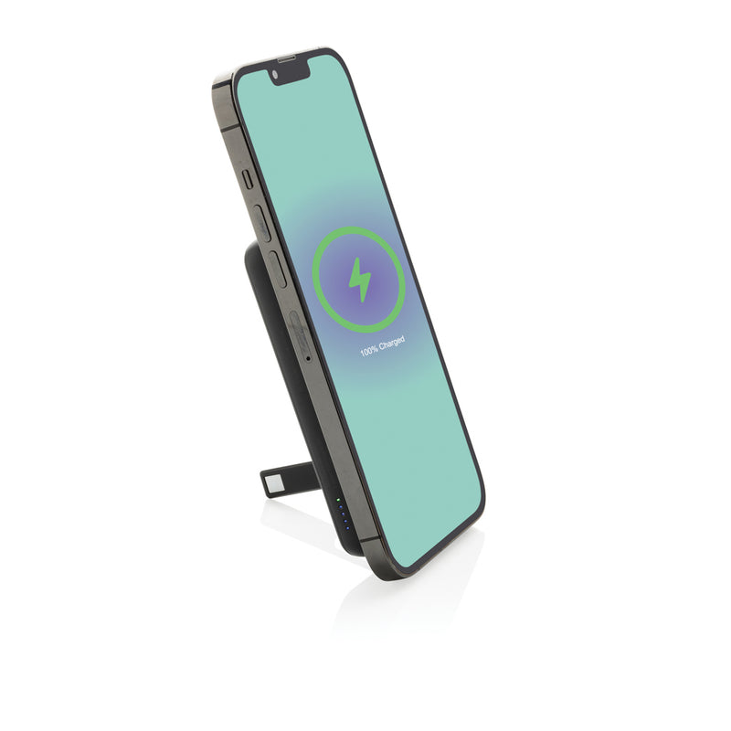Load image into Gallery viewer, Zen RCS rplastic 5000 mah 5W magnetic bamboo powerbank - Custom Wood Designs