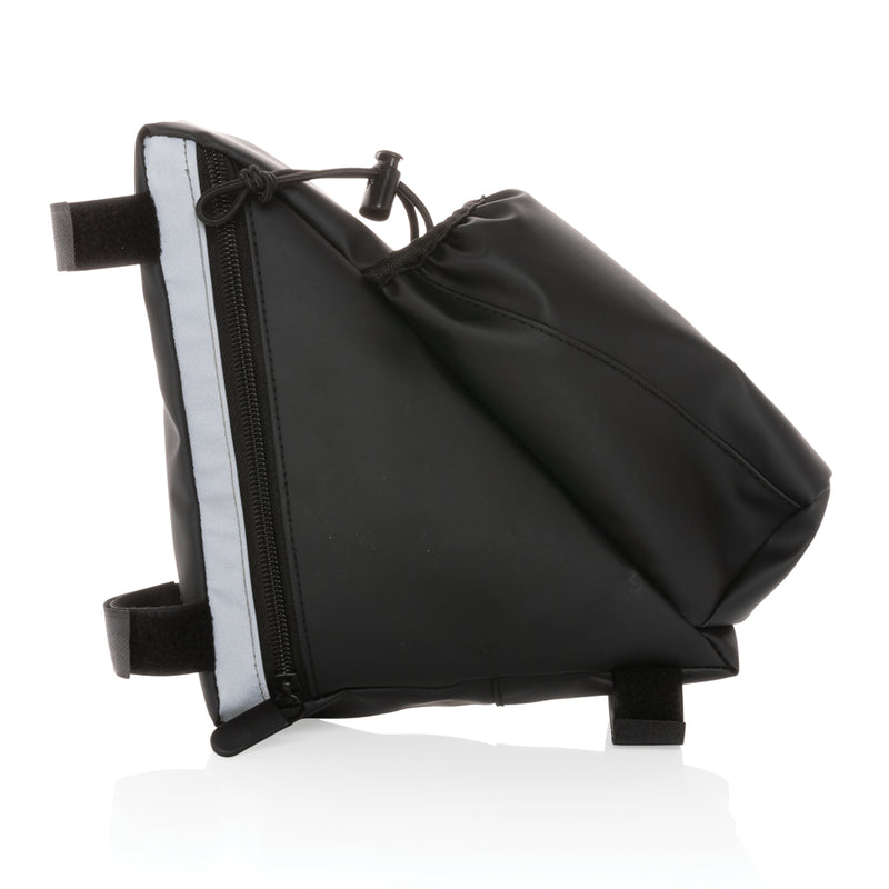 Load image into Gallery viewer, PU high visibility bike frame bag with bottle holder - Custom Wood Designs