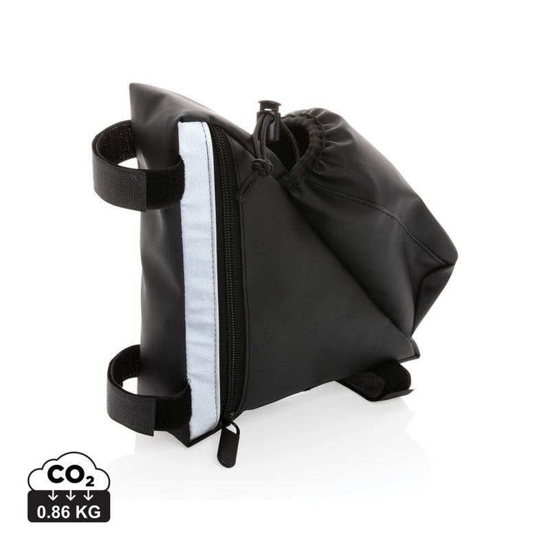 Load image into Gallery viewer, PU high visibility bike frame bag with bottle holder - Custom Wood Designs
