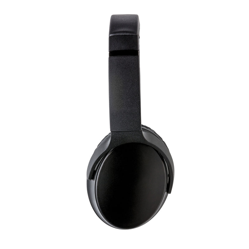 Load image into Gallery viewer, Swiss Peak ANC headphones in black with cushioned ear cups and adjustable headband, showcasing sleek modern audio design.