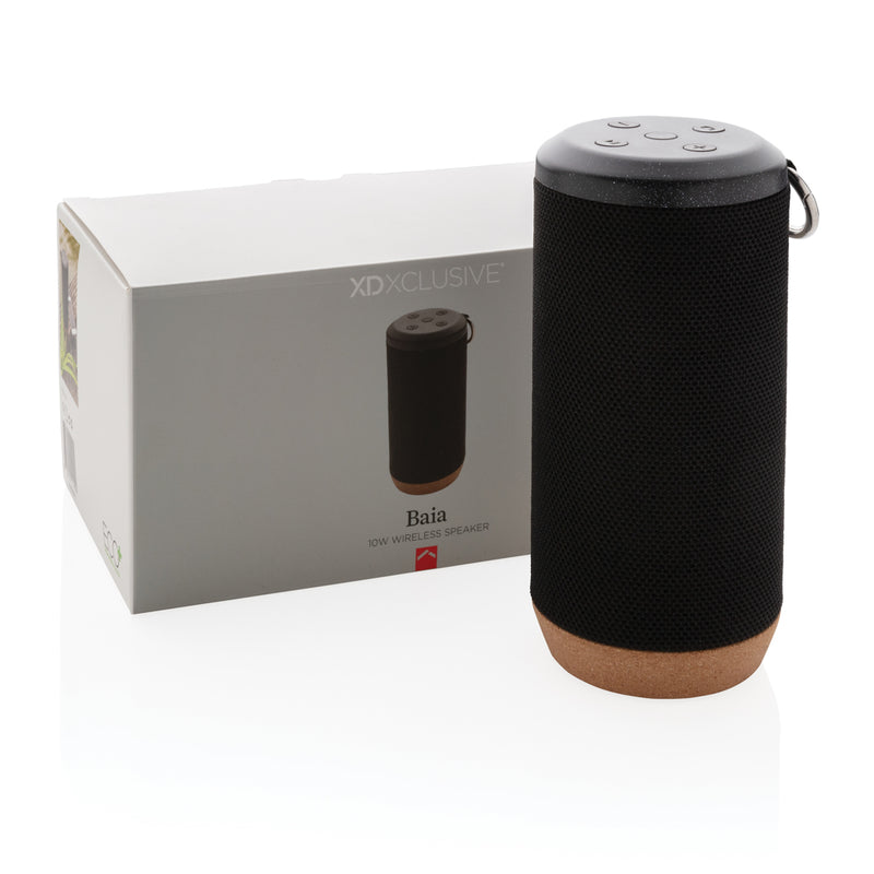 Load image into Gallery viewer, Baia 10W wireless speaker, cork - Custom Wood Designs