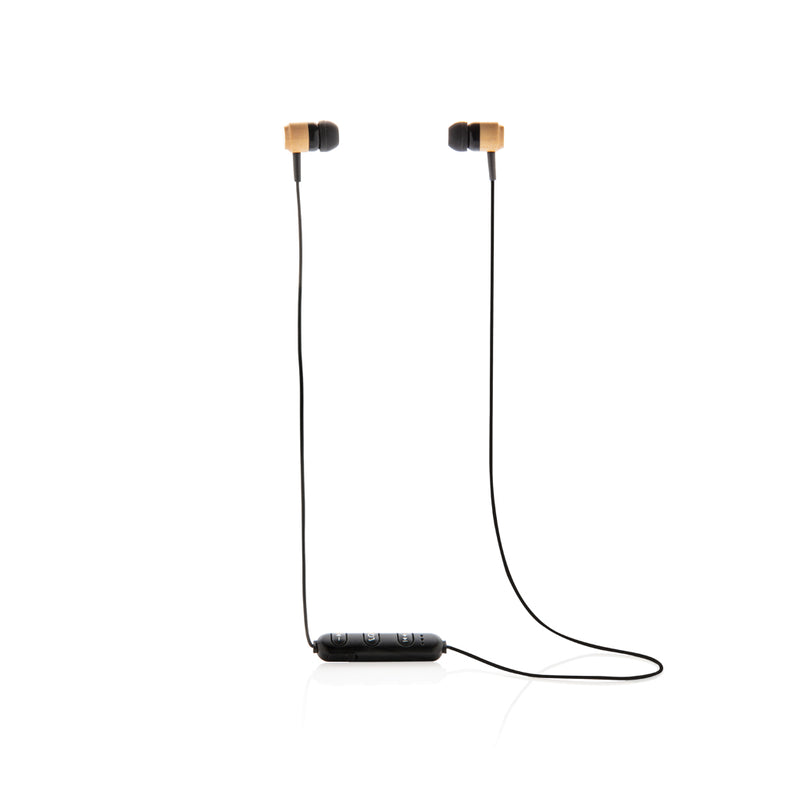 Load image into Gallery viewer, Bamboo wireless earbuds - Custom Wood Designs