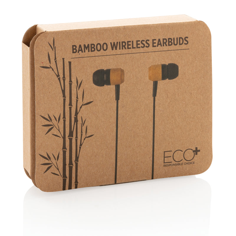 Load image into Gallery viewer, Bamboo wireless earbuds - Custom Wood Designs
