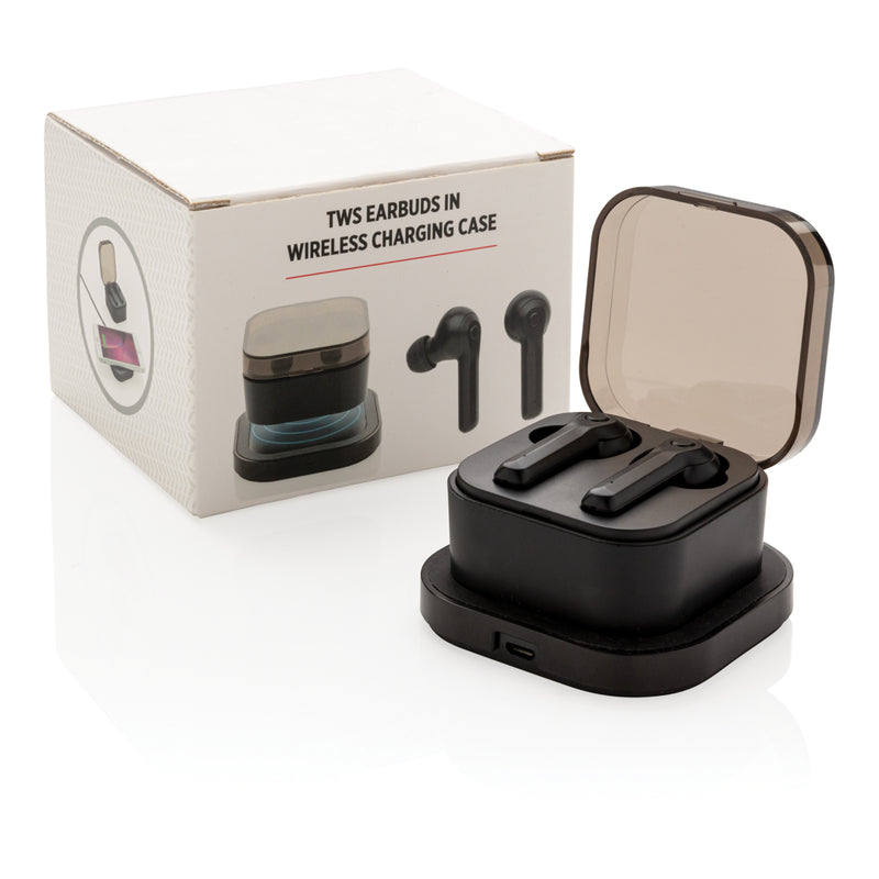 Load image into Gallery viewer, Wireless TWS earbuds from XD Collection with sleek charging case, designed for high-quality audio and convenient wireless listening.