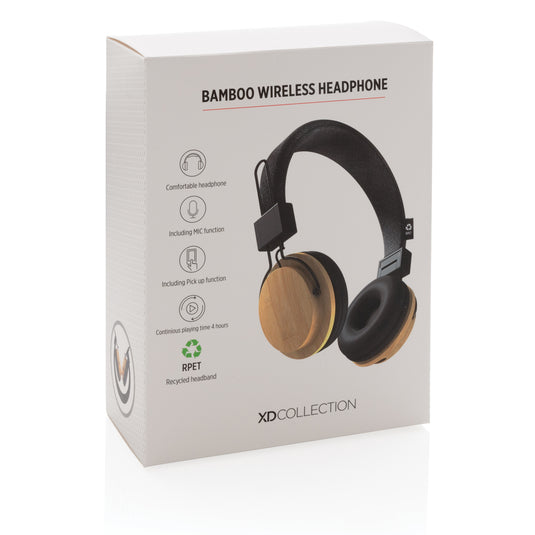 Bamboo wireless headphone - Custom Wood Designs