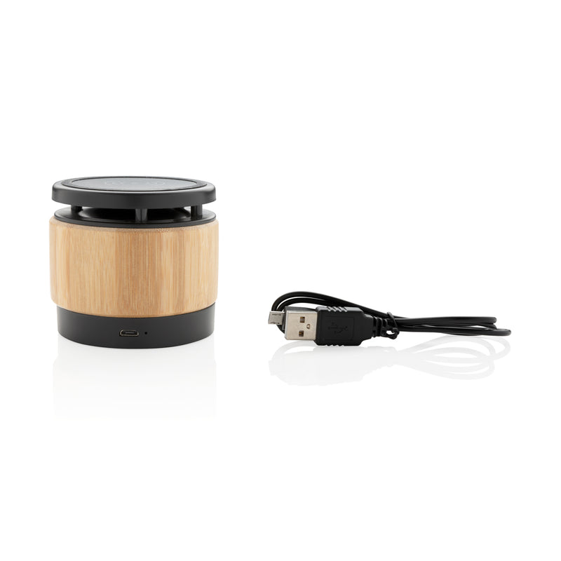 Load image into Gallery viewer, Bamboo wireless charger speaker - Custom Wood Designs