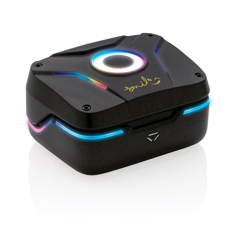 Load image into Gallery viewer, RGB gaming earbuds with ENC - Custom Wood Designs