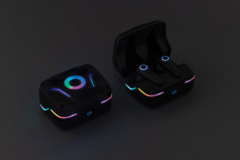 Load image into Gallery viewer, RGB gaming earbuds with ENC - Custom Wood Designs